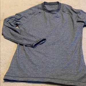 Grey striped Lululemon shirt
